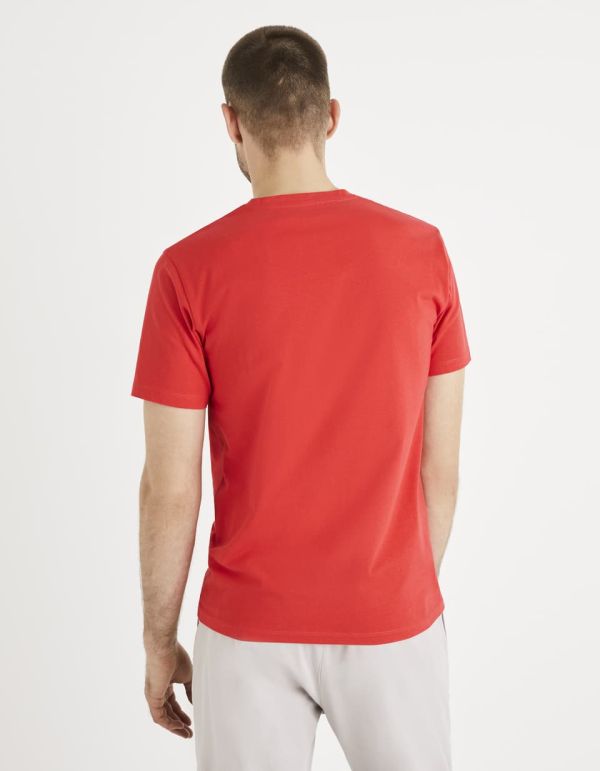 T-shirt col rond 100% coton