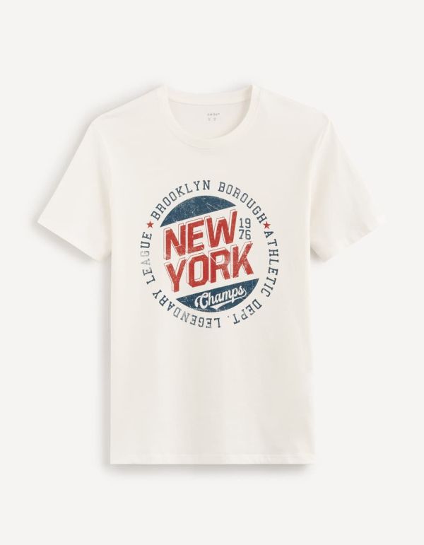 T-shirt col rond 100% coton