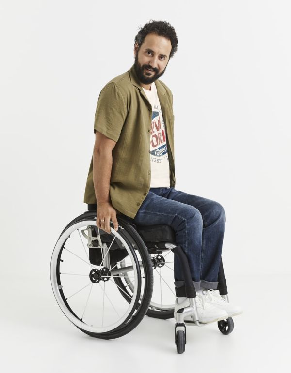 T-shirt col rond 100% coton