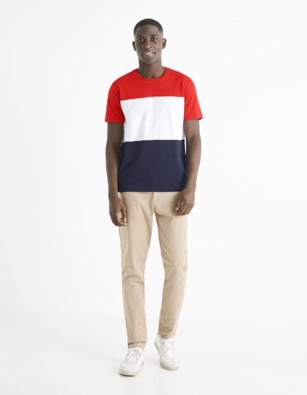 T-shirt col rond 100% coton