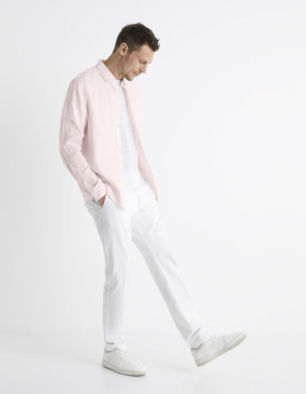 T-shirt col rond 100% lin