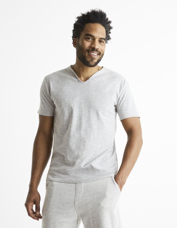 T-shirt encolure tunisienne 100% coton