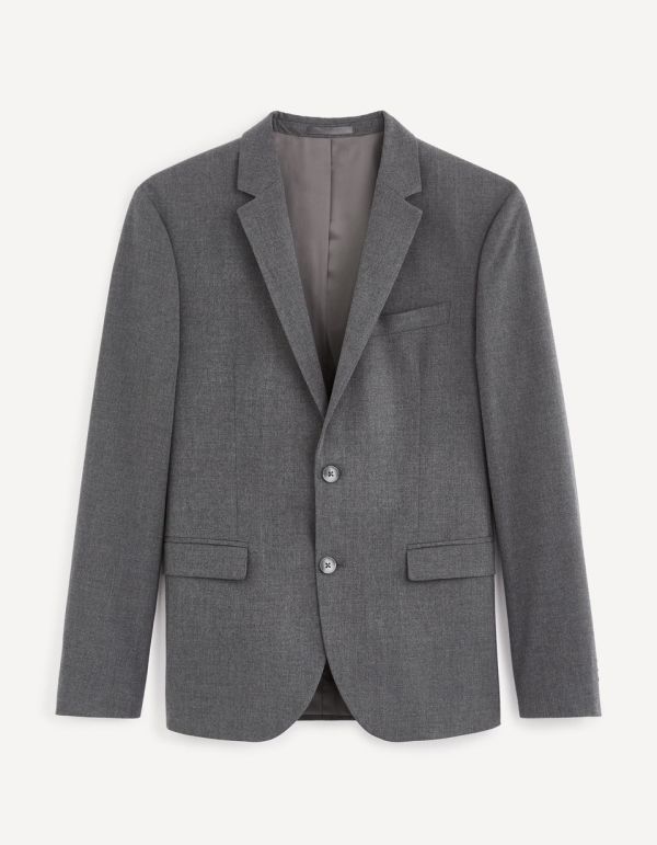 Veste de costume AMAURY lavable slim - gris