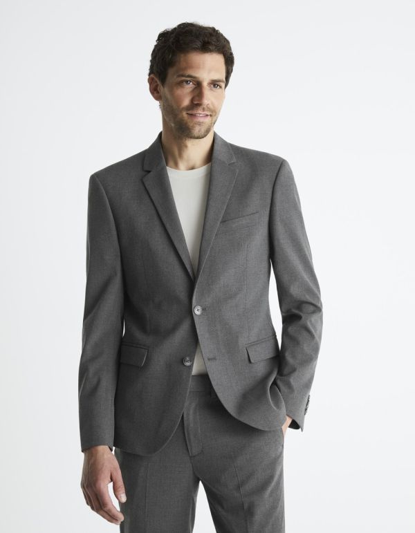 Veste de costume AMAURY lavable slim - gris