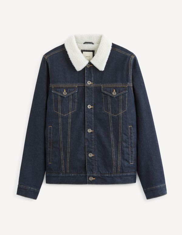 Veste en jean doublé sherpa