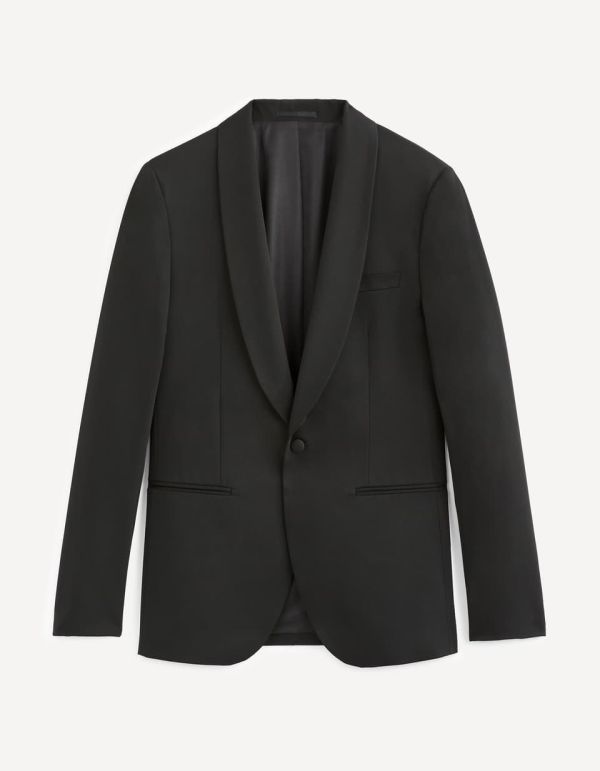 Veste satin lavable extra slim