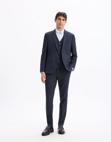 Chemise slim en coton stretch - bleu clair