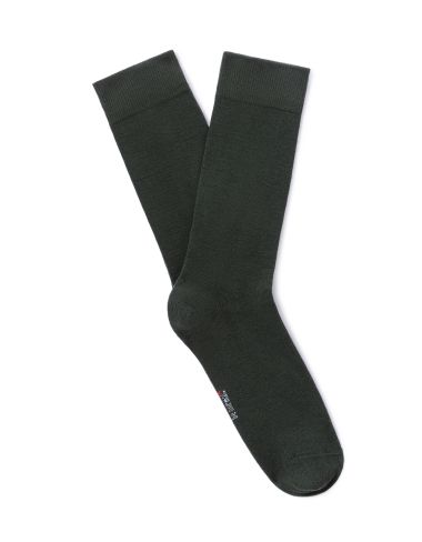 Chaussettes hautes sport 100% coton - vert