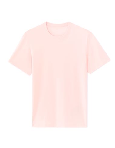 T-shirt regular col rond 100% coton - rose clair