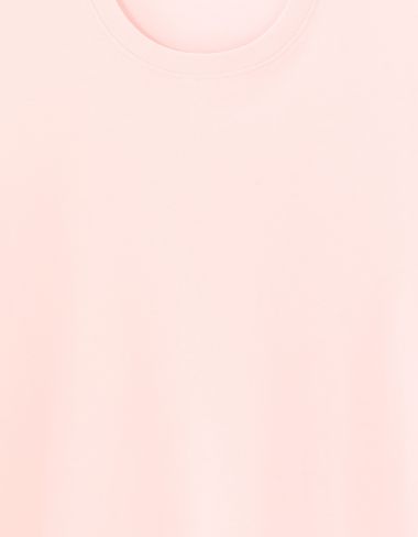T-shirt regular col rond 100% coton - rose clair