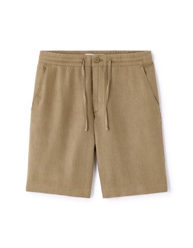Bermuda 100% lin - taupe