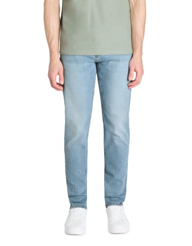 Jean slim 100% coton stretch c25 - bleu clair