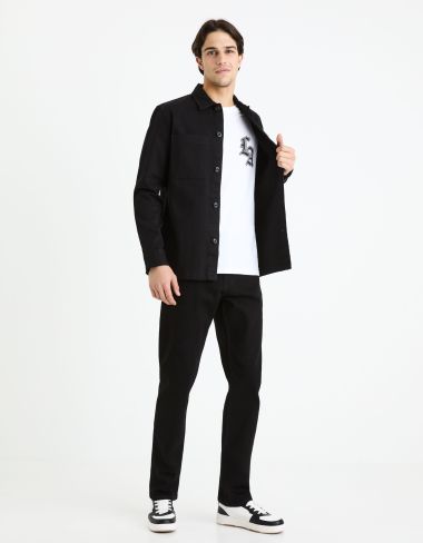 Jean straight stretch C15 3 longueurs - noir