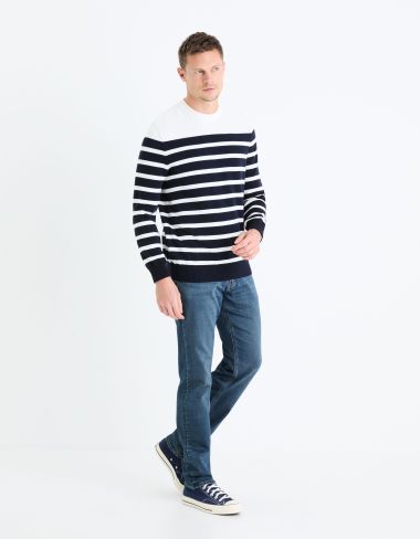 Jean straight stretch C15 3 longueurs - bleu