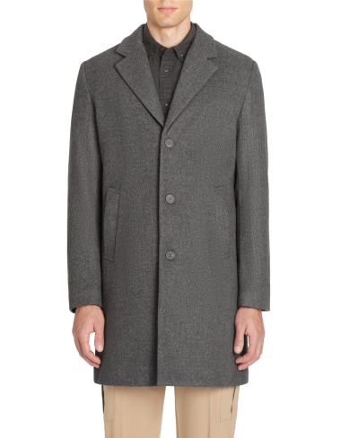 Manteau long non doublé - gris chiné