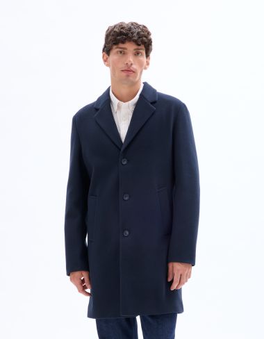 Manteau Woolness en laine mélangé non doublé - marine foncé