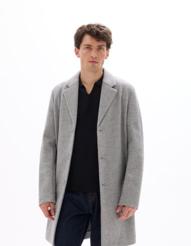Manteau maille non doublé - gris