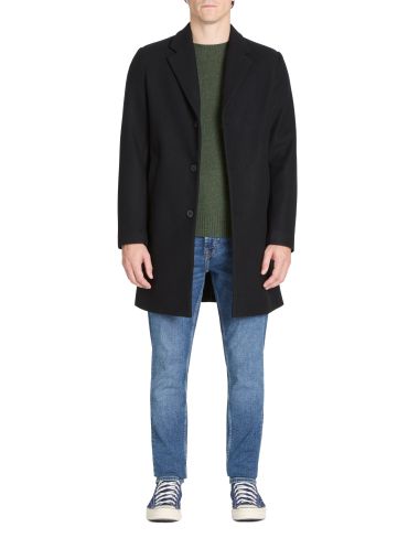 Manteau long non doublé - noir