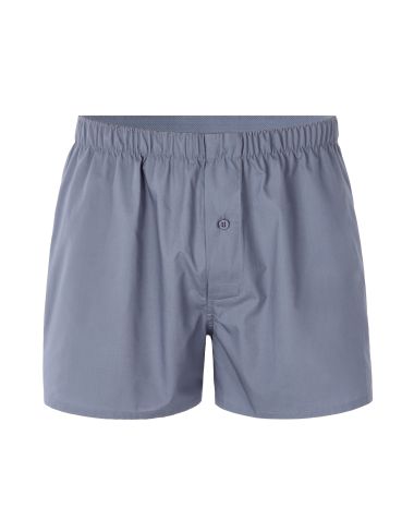 Caleçon 100% coton uni - gris bleu