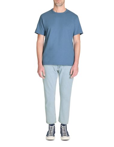 Jean relaxed 100% coton c85 - bleu clair