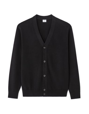Cardigan 100% coton - noir