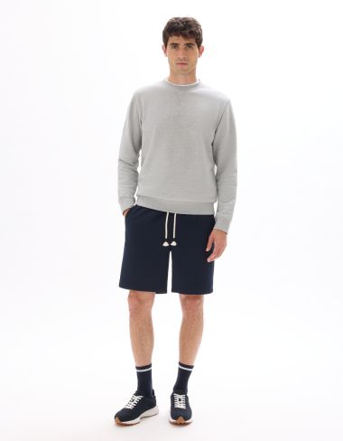 Bermuda piqué stretch - marine