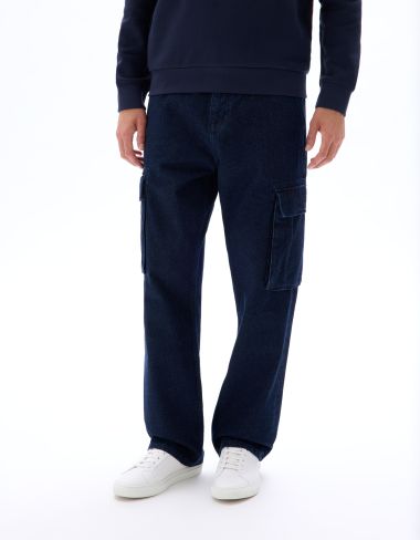 Jean cargo 100% coton - brut