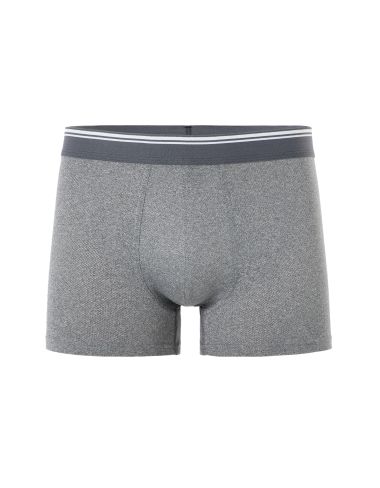 Boxer uni en microfibre - gris foncé