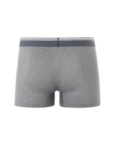 Boxer uni en microfibre - gris foncé