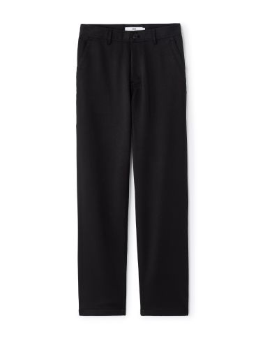 Pantalon chino straight uni - noir
