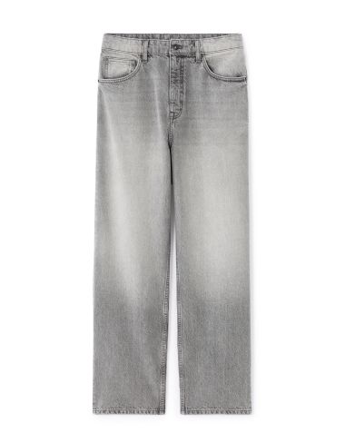 Jean baggy coton stretch - gris clair