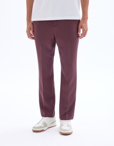 Pantalon 24H straight stretch - bordeaux