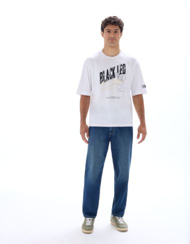 One Piece - T-shirt oversize blanc