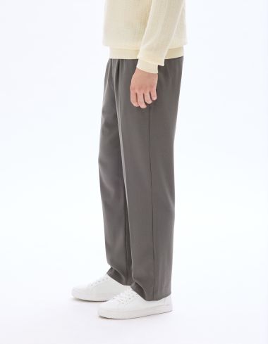 Pantalon 24H straight stretch 7/8ème - gris foncé