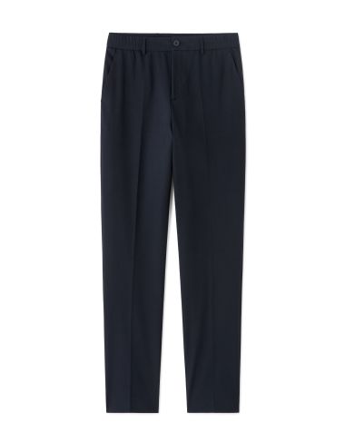 Pantalon chino straight stretch - marine