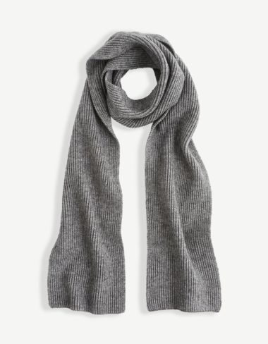 Echarpe côtelée - gris