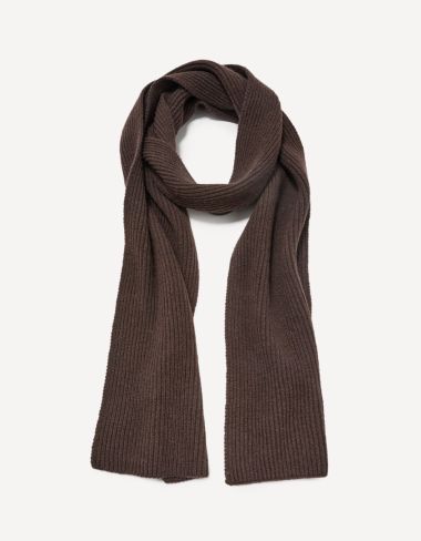 Echarpe côtelée - marron