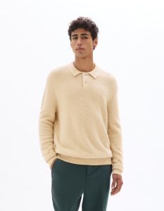 Pull en point mousse relaxed en laine mélangée - anthracite