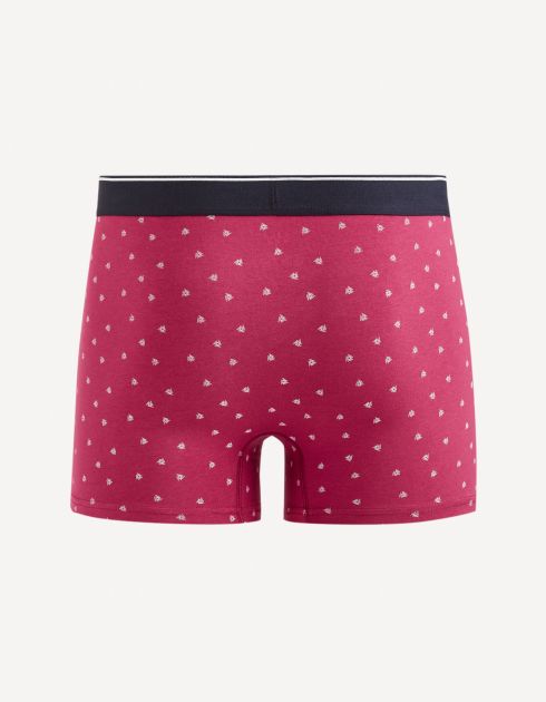 Boxer en coton stretch - bordeaux