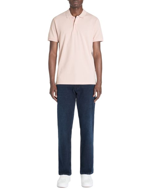 Polo straight 100% coton - rose