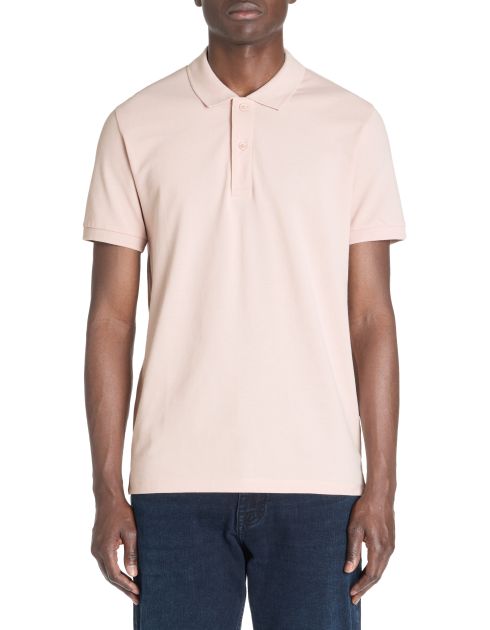 Polo straight 100% coton - rose