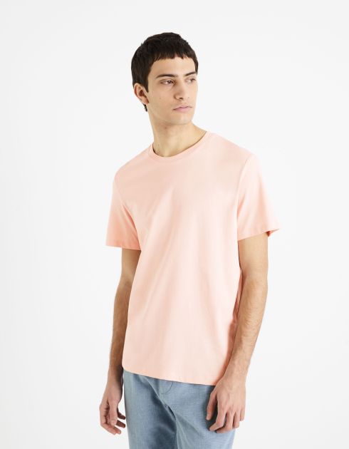 Essentiel - le T-shirt regular 100% coton - rose
