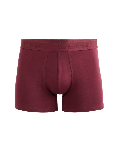 Boxer en coton stretch uni - violet