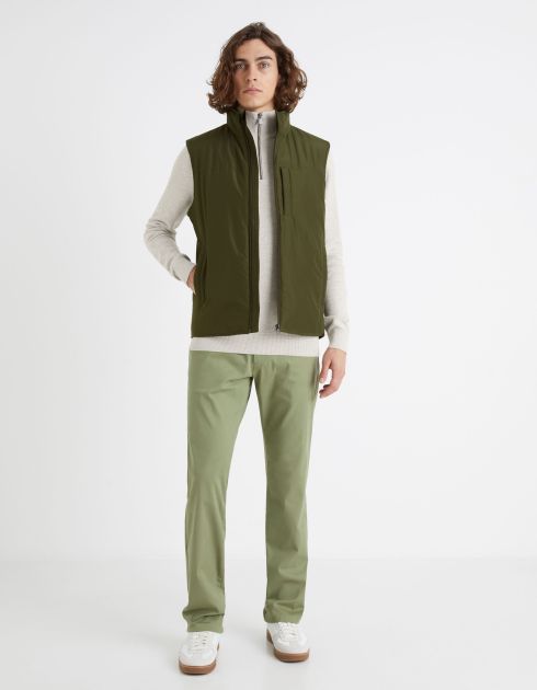 Pull col camionneur 100% coton - gris chine