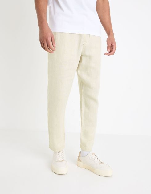 Pantalon 24h 100% lin - naturel