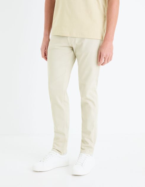 Jean slim C25 powerflex - beige clair