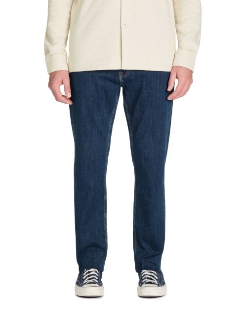 Jean straight 100% coton stretch c15 3 longueurs - denim