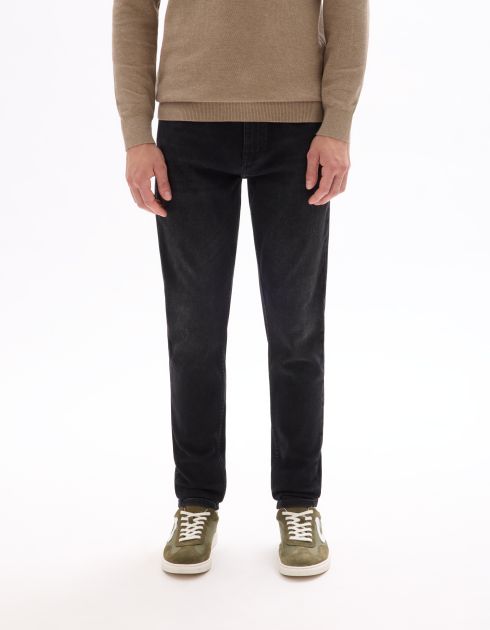 Jean C.25 slim coton stretch - 3 longueurs - noir