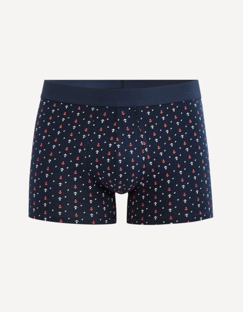 Boxer en coton stretch - marine
