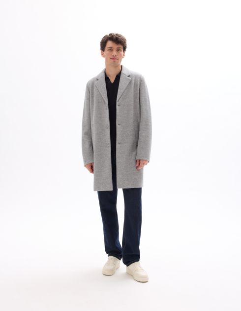 Manteau maille non doublé - gris